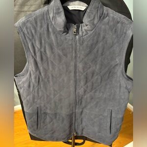 Peter Millar Crown Suede Vest
